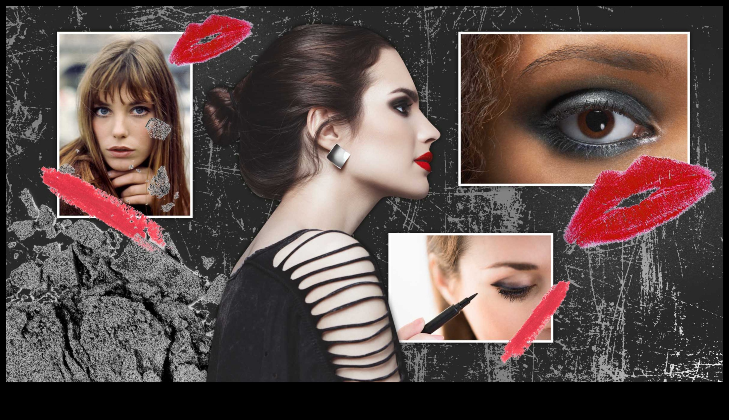 Το Glam Meets Grunge: Εκρηκτικές ανατροπές σε κλασικά βραδινά στυλ μακιγιάζ