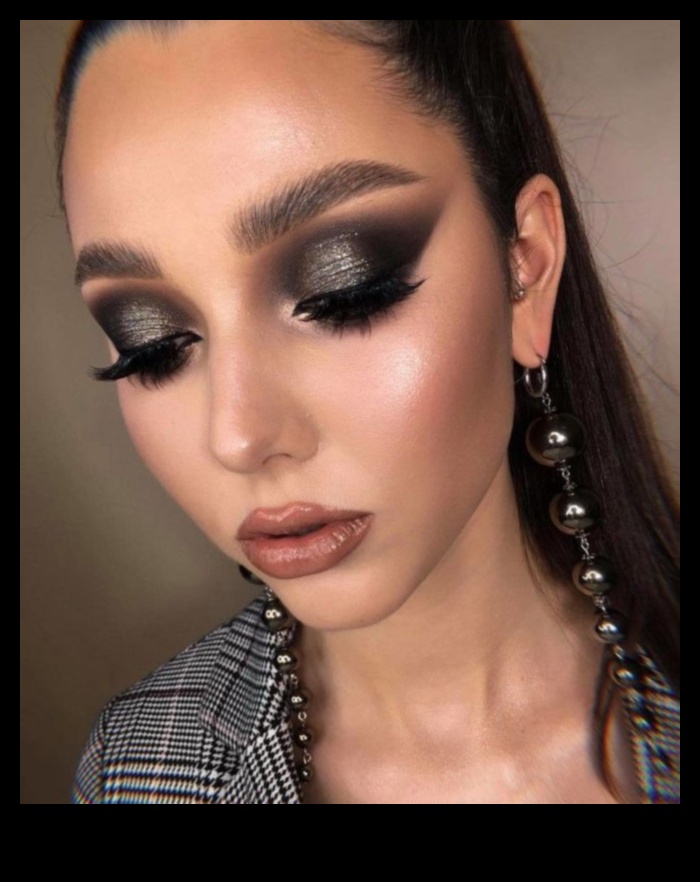 Glam και Grayscale Μια εμφάνιση ομορφιάς υψηλής αντίθεσης για λαμπερά στυλ μακιγιάζ 4 Glam και Grayscale: Εξερευνώντας την ομορφιά υψηλής αντίθεσης σε λαμπερά στυλ μακιγιάζ